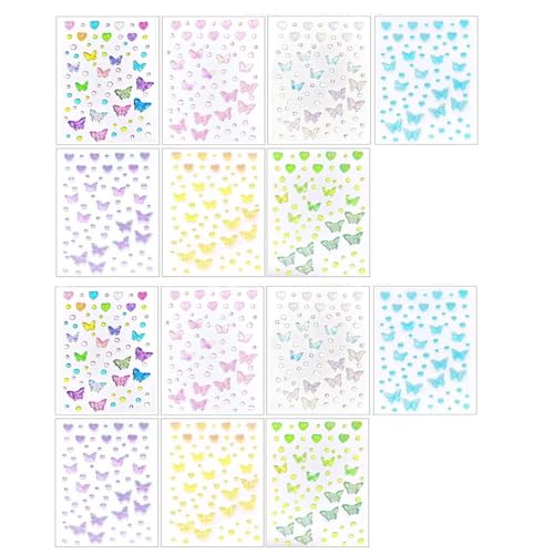 MAYCREATE® Face Stickers 3D Crystal Butterfly Sticker Self-Adhesive Glitter Stickers for Hair Decoration Rhinestone Sticker for Face, DIY Crafts, Makeup, Nail Art MAYCREATE® Face Stickers 3D Crystal Butterfly Sticker Self-Adhesive Glitter Stickers for Hair Decoration Rhinestone Sticker for Face, DIY Crafts, Makeup, Nail Art